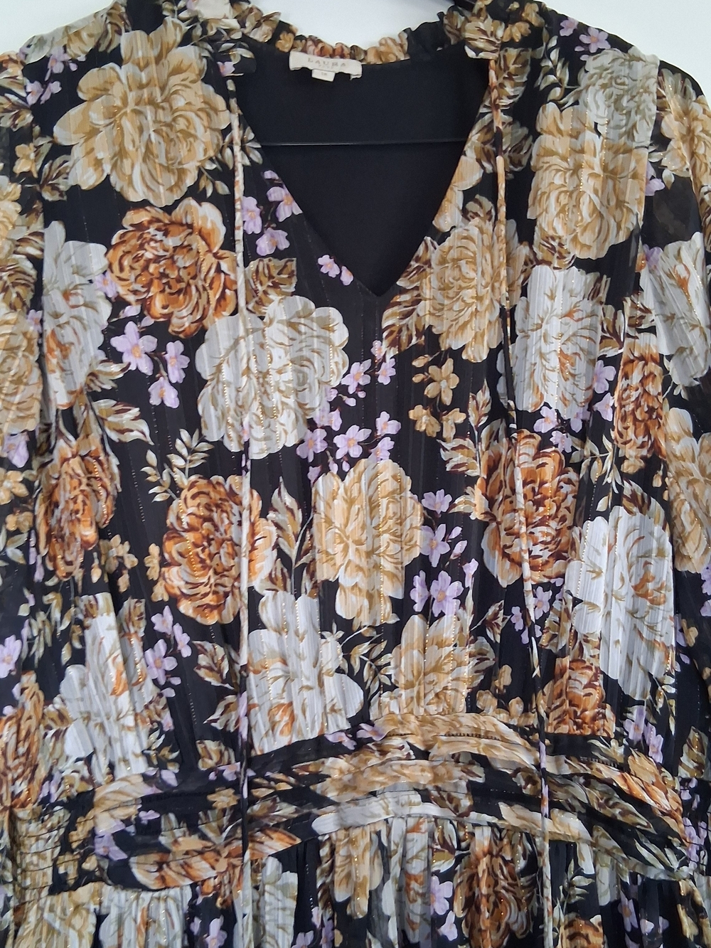 Boho Floral Maxi Dress with Blooms Size 16 Plus Size Summer Wedding Guest Outfit - Picture 5 of 10